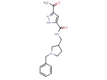 3-acetyl-N-[(1-benzylpyrrolidin-3-yl)methyl]-1H-pyrazole-5-carboxamide