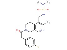 N'-({7-[(4-fluorophenyl)acetyl]-3-methyl-5,6,7,8-tetrahydro-2,7-naphthyridin-4-yl}methyl)-N,N-dimethylsulfamide