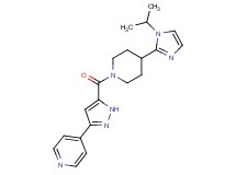 4-(5-{[4-(1-isopropyl-1H-imidazol-2-yl)piperidin-1-yl]carbonyl}-1H-pyrazol-3-yl)pyridine