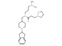 N-{[1-(2,3-dihydro-1H-inden-2-yl)-4-piperidinyl]methyl}-N-[3-(dimethylamino)propyl]-3-(2-isoxazolidinyl)propanamide
