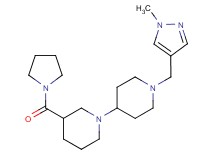 1'-[(1-methyl-1H-pyrazol-4-yl)methyl]-3-(pyrrolidin-1-ylcarbonyl)-1,4'-bipiperidine