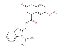 N-[(1-isopropyl-1H-benzimidazol-2-yl)methyl]-6-methoxy-2-oxo-1,2,3,4-tetrahydro-4-quinolinecarboxamide