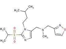 1-[2-(isopropylsulfonyl)-1-(3-methylbutyl)-1H-imidazol-5-yl]-N-(3-isoxazolylmethyl)-N-methylmethanamine