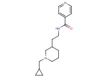 N-{2-[1-(cyclopropylmethyl)piperidin-3-yl]ethyl}isonicotinamide