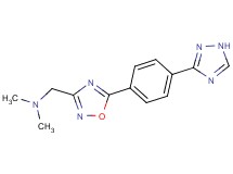 N,N-dimethyl-1-{5-[4-(1H-1,2,4-triazol-3-yl)phenyl]-1,2,4-oxadiazol-3-yl}methanamine