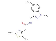 N-[(1,5-dimethyl-1H-indazol-3-yl)methyl]-2-(2,5-dimethyl-1,3-thiazol-4-yl)acetamide