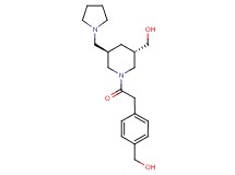 [(3S*,5R*)-1-{[4-(hydroxymethyl)phenyl]acetyl}-5-(1-pyrrolidinylmethyl)-3-piperidinyl]methanol