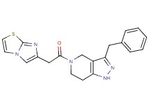 3-benzyl-5-(imidazo[2,1-b][1,3]thiazol-6-ylacetyl)-4,5,6,7-tetrahydro-1H-pyrazolo[4,3-c]pyridine