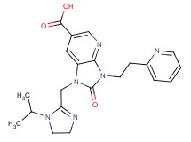 1-[(1-isopropyl-1H-imidazol-2-yl)methyl]-2-oxo-3-(2-pyridin-2-ylethyl)-2,3-dihydro-1H-imidazo[4,5-b]pyridine-6-carboxylic acid