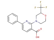 6-phenyl-2-[2-(trifluoromethyl)morpholin-4-yl]nicotinic acid