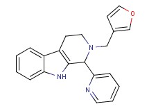 2-(3-furylmethyl)-1-(2-pyridinyl)-2,3,4,9-tetrahydro-1H-beta-carboline
