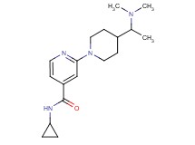 N-cyclopropyl-2-{4-[1-(dimethylamino)ethyl]-1-piperidinyl}isonicotinamide