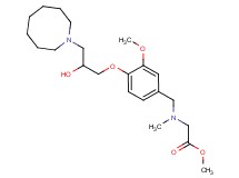 methyl N-{4-[3-(1-azocanyl)-2-hydroxypropoxy]-3-methoxybenzyl}-N-methylglycinate