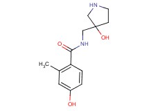 4-hydroxy-N-[(3-hydroxypyrrolidin-3-yl)methyl]-2-methylbenzamide