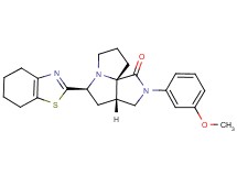 (3aS*,5S*,9aS*)-2-(3-methoxyphenyl)-5-(4,5,6,7-tetrahydro-1,3-benzothiazol-2-yl)hexahydro-7H-pyrrolo[3,4-g]pyrrolizin-1(2H)-one
