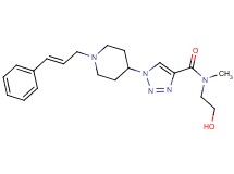 N-(2-hydroxyethyl)-N-methyl-1-{1-[(2E)-3-phenyl-2-propen-1-yl]-4-piperidinyl}-1H-1,2,3-triazole-4-carboxamide