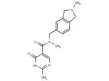 N,2-dimethyl-N-[(2-methyl-2,3-dihydro-1H-isoindol-5-yl)methyl]-6-oxo-1,6-dihydropyrimidine-5-carboxamide