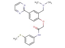 2-[2-[(dimethylamino)methyl]-4-(2-pyrimidinyl)phenoxy]-N-[3-(methylthio)phenyl]acetamide