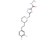 5-({3-[2-(3,4-difluorophenyl)ethyl]-1-piperidinyl}methyl)-N-methyl-1,2,4-oxadiazole-3-carboxamide