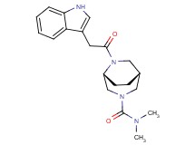 (1R*,5R*)-6-(1H-indol-3-ylacetyl)-N,N-dimethyl-3,6-diazabicyclo[3.2.2]nonane-3-carboxamide