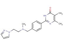 5,6-dimethyl-2-[4-({methyl[2-(1H-pyrazol-1-yl)ethyl]amino}methyl)phenyl]-4(3H)-pyrimidinone trifluoroacetate