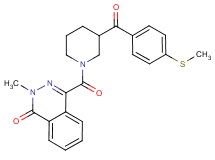 2-methyl-4-({3-[4-(methylthio)benzoyl]-1-piperidinyl}carbonyl)-1(2H)-phthalazinone