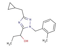 1-[3-(cyclopropylmethyl)-1-(2-methylbenzyl)-1H-1,2,4-triazol-5-yl]propan-1-ol
