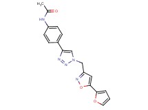 N-[4-(1-{[5-(2-furyl)isoxazol-3-yl]methyl}-1H-1,2,3-triazol-4-yl)phenyl]acetamide