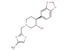 (3S*,4S*)-4-(1,3-benzodioxol-5-yl)-1-[(4-methyl-1,3-thiazol-2-yl)methyl]piperidin-3-ol
