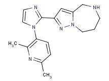 2-[1-(2,6-dimethyl-3-pyridinyl)-1H-imidazol-2-yl]-5,6,7,8-tetrahydro-4H-pyrazolo[1,5-a][1,4]diazepine dihydrochloride