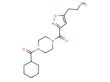 1-(cyclohexylcarbonyl)-4-[(5-propyl-3-isoxazolyl)carbonyl]piperazine