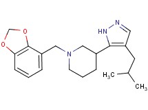 1-(1,3-benzodioxol-4-ylmethyl)-3-(4-isobutyl-1H-pyrazol-5-yl)piperidine