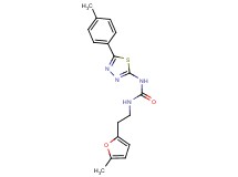 N-[2-(5-methyl-2-furyl)ethyl]-N'-[5-(4-methylphenyl)-1,3,4-thiadiazol-2-yl]urea