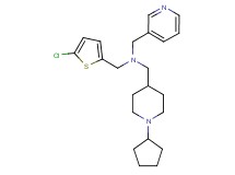 1-(5-chloro-2-thienyl)-N-[(1-cyclopentyl-4-piperidinyl)methyl]-N-(3-pyridinylmethyl)methanamine