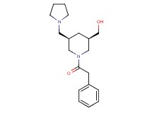 [(3R*,5R*)-1-(phenylacetyl)-5-(1-pyrrolidinylmethyl)-3-piperidinyl]methanol