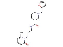 1-(2-furylmethyl)-N-[3-(6-methyl-2-oxo-1(2H)-pyridinyl)propyl]-3-piperidinecarboxamide