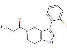 3-(2-fluorophenyl)-5-propionyl-4,5,6,7-tetrahydro-1H-pyrazolo[4,3-c]pyridine