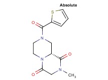 (9aR)-2-methyl-8-(2-thienylcarbonyl)tetrahydro-2H-pyrazino[1,2-a]pyrazine-1,4(3H,6H)-dione