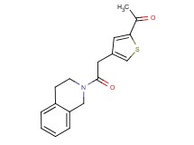 1-{4-[2-(3,4-dihydroisoquinolin-2(1H)-yl)-2-oxoethyl]-2-thienyl}ethanone