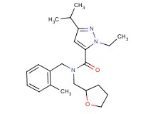 1-ethyl-3-isopropyl-N-(2-methylbenzyl)-N-(tetrahydro-2-furanylmethyl)-1H-pyrazole-5-carboxamide