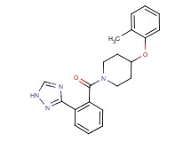 4-(2-methylphenoxy)-1-[2-(1H-1,2,4-triazol-3-yl)benzoyl]piperidine