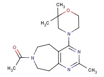 7-acetyl-4-(2,2-dimethylmorpholin-4-yl)-2-methyl-6,7,8,9-tetrahydro-5H-pyrimido[4,5-d]azepine
