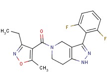 3-(2,6-difluorophenyl)-5-[(3-ethyl-5-methylisoxazol-4-yl)carbonyl]-4,5,6,7-tetrahydro-1H-pyrazolo[4,3-c]pyridine