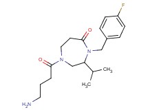 1-(4-aminobutanoyl)-4-(4-fluorobenzyl)-3-isopropyl-1,4-diazepan-5-one hydrochloride