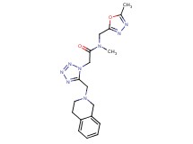 2-[5-(3,4-dihydroisoquinolin-2(1H)-ylmethyl)-1H-tetrazol-1-yl]-N-methyl-N-[(5-methyl-1,3,4-oxadiazol-2-yl)methyl]acetamide