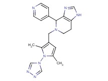 5-{[2,5-dimethyl-1-(4H-1,2,4-triazol-4-yl)-1H-pyrrol-3-yl]methyl}-4-pyridin-4-yl-4,5,6,7-tetrahydro-1H-imidazo[4,5-c]pyridine