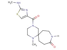 1-methyl-4-{[2-(methylamino)-1,3-thiazol-4-yl]carbonyl}-1,4,9-triazaspiro[5.6]dodecan-10-one