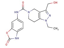 1-ethyl-3-(hydroxymethyl)-N-(2-oxo-2,3-dihydro-1,3-benzoxazol-6-yl)-1,4,6,7-tetrahydro-5H-pyrazolo[4,3-c]pyridine-5-carboxamide