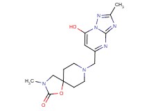 8-[(7-hydroxy-2-methyl[1,2,4]triazolo[1,5-a]pyrimidin-5-yl)methyl]-3-methyl-1-oxa-3,8-diazaspiro[4.5]decan-2-one