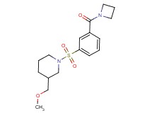 1-{[3-(azetidin-1-ylcarbonyl)phenyl]sulfonyl}-3-(methoxymethyl)piperidine